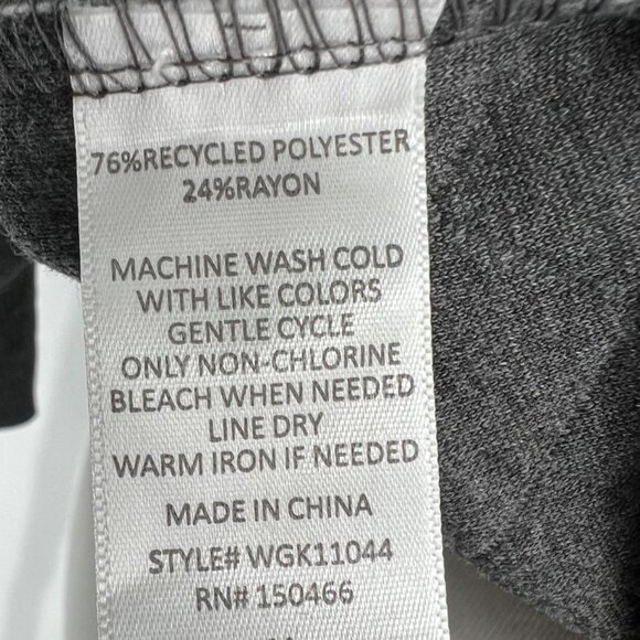 Market & Spruce Quilted Hooded Button-Up Pullover Sweatshirt Gray Size Large NWT - Picture 8 of 10